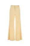 Chloé High-rise Flare Tailored Trousers In Yellow