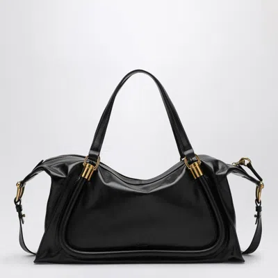 Chloé Paraty 24 Bag In Shiny In Black