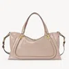 Chloé Sac Paraty 24 En Cuir Brillant Femme Beige Taille Onesize 100% Cuir De Veau In Beige