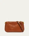 Chloé Paraty 24 Crossbody Bag In Calfskin Leather In Brown