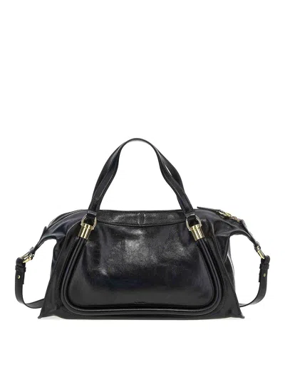 Chloé Paraty 24 Handbag In Black