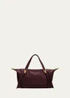 Chloé Paraty 24 Large Bag In Shiny Calfskin In Burgundy