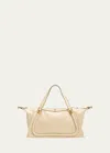 Chloé Paraty 24 Large Bag In Shiny Calfskin In Sweet Beige