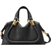Chloé Paraty 24 Leather Shoulder Bag In Black