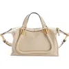 Chloé Chloe Women Ivory Leather Paraty 24 Handbag In White