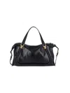 Chloé Paraty 24 Piccola Leather Shoulder Bag In Black