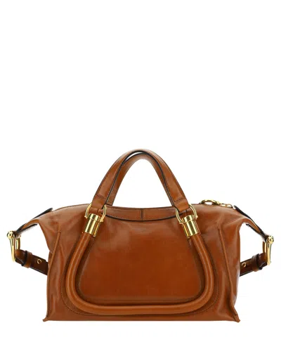 Chloé Paraty 24 Handbag In Brown