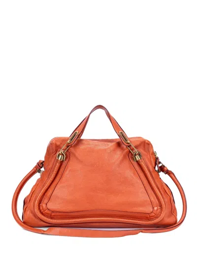 Pre-owned Chloé Paraty Handbag In Orange