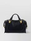 Chloé Paraty Leather Shoulder Bag With Structured Shape
