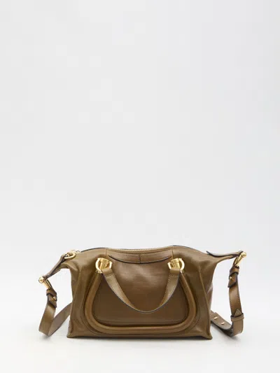 Chloé Paraty S Brown Bronze Double Handle Bag