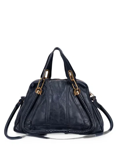 Pre-owned Chloé Paraty Shoulder Bag In Blue