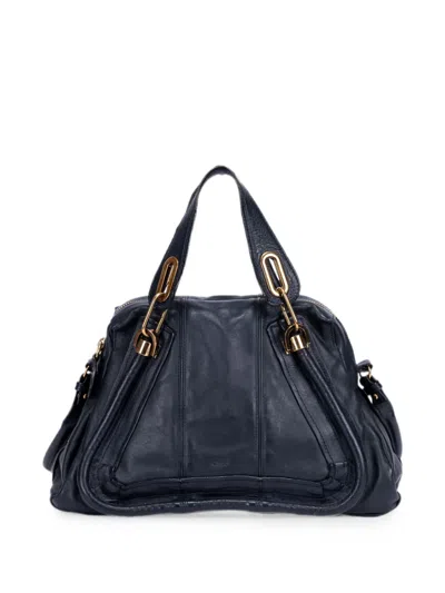 Pre-owned Chloé Paraty Shoulder Bag In Blue