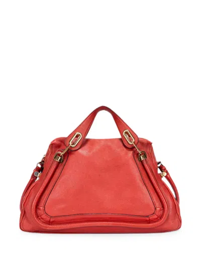 Pre-owned Chloé Paraty Shoulder Bag In Red