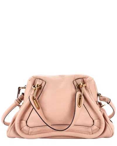 Pre-owned Chloé Paraty Top Handle Bag Medium (authentic Pre-loved)