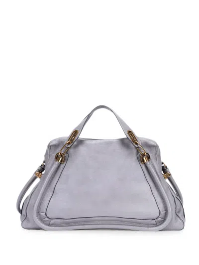 Pre-owned Chloé Paraty Tote Bag In Gray