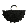 Chloé Womens Bracelet Paravent Small Crochet Shoulder Bag Black In Black