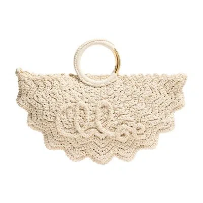 Chloé Paravent Bracelet Bag In Off-white