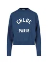 Chloé Cropped Round Neck Sweatshirt Clothing