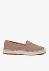 Chloé Pary Khaki Flat Espadrilles In Brown