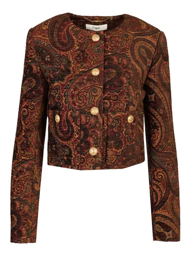 Chloé Pasley Crop Jacket Jackets Multicolor