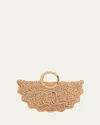 Chloé Passementerie Crochet Top-handle Bag In Fabric In Apricot Pink