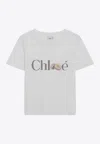 Chloé Baby Fit T-shirt In Cotton Jersey With Passion Fruit Print In White