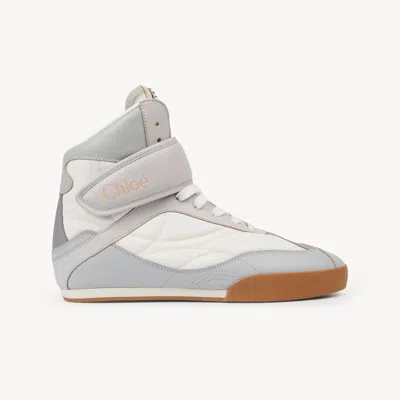 Chloé Kick High-top Womans Sneaker In Blue