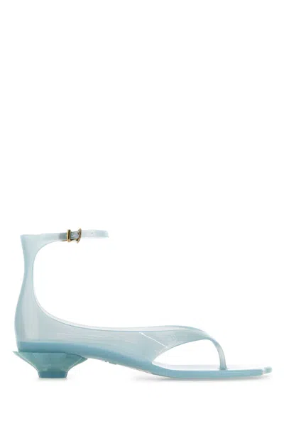 Chloé Chloe Women Pastel Light-blue Tpu Chloe Jelly Thong Sandals In Spearmint