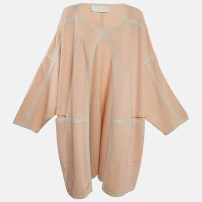 Pre-owned Chloé Pastel Pink Cashmere Knit Cardigan S