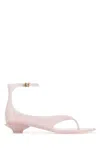 Chloé Strap Sandals Toe Transparent Design Ankle In Pink
