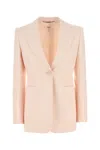 Chloé Wool Blazer With Notched Lapels And Front Flap Pockets