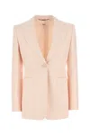 Chloé Wool Blazer With Notched Lapels And Front Flap Pockets