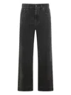 Chloé Straight Leg Five-pocket Trousers With Belt Loops In Black