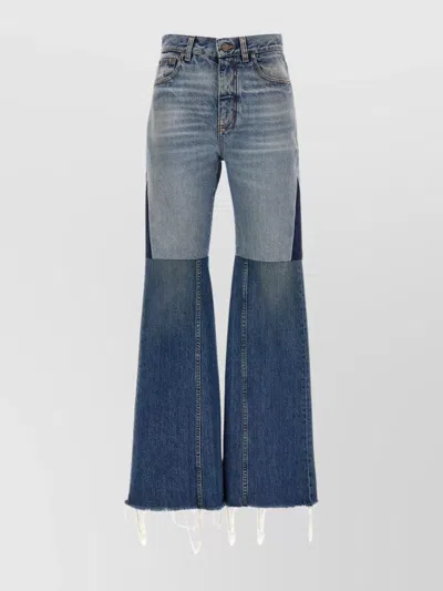 CHLOÉ DENIM FLARED TROUSERS