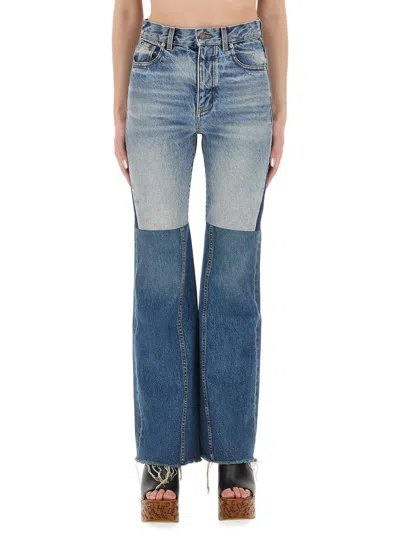 CHLOÉ CHLOÉ PATCHWORK DENIM JEANS