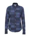 Chloé Patchwork Denim Shirt In Blue