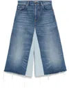 Chloé Blue Bermuda Patchwork Denim Shorts In Blue