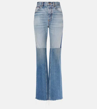 CHLOÉ CHLOÉ PATCHWORK FLARED JEANS