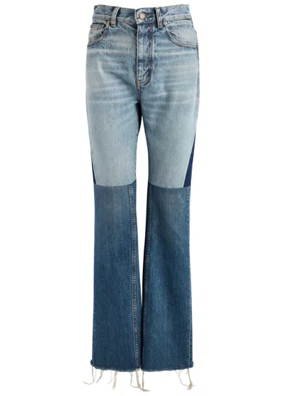 CHLOÉ CHLOE PATCHWORK FLARED JEANS