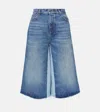 Chloé Blue Bermuda Patchwork Denim Shorts In Blau
