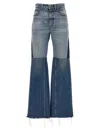 Chloé Patchwork Denim Jeans In Blue