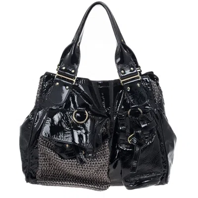 Chloé Patent Leather Ada Tote In Black