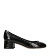 Chloé Marcie Embellished Patent-leather Pumps In Black