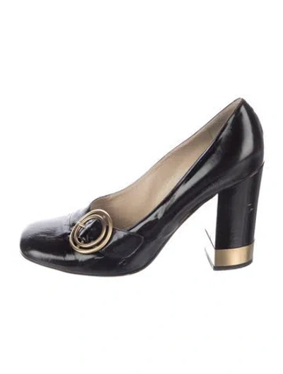 Pre-owned Chloé Patent Leather Pumps In Blue