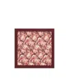 Chloé Chloe Floral-print Silk-twill Scarf In Red