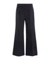 Chloé Damask-pattern Trousers In Black