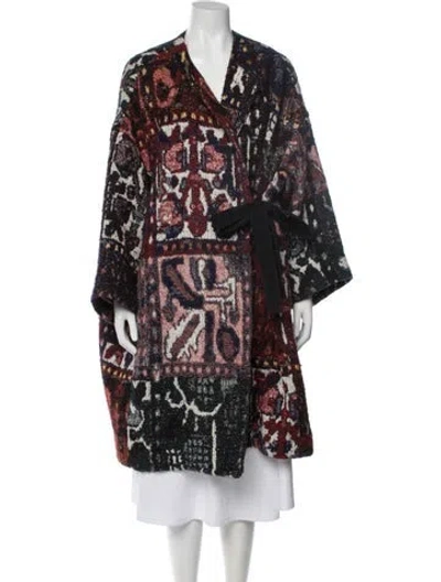 Pre-owned Chloé Patterned Coat In Red