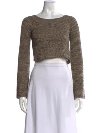 Pre-owned Chloé Patterned Crew Neck Sweater In Multi