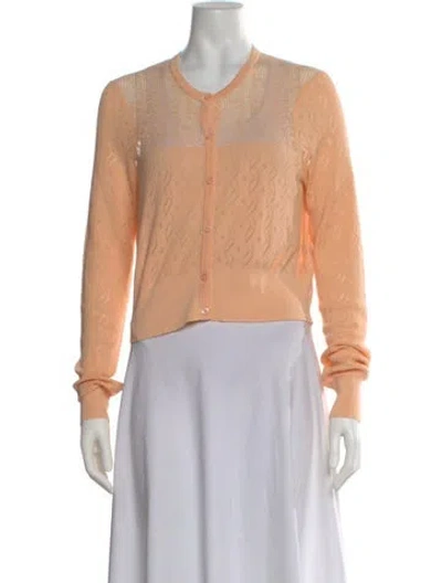 Pre-owned Chloé Patterned Crew Neck Sweater In Neutral