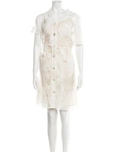 Pre-owned Chloé Patterned Crew Neck Sweater In Neutral